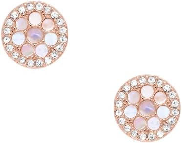 Fossil Women's Rose Gold Tone Stainless Steel with Post/Stud Closure Earrings