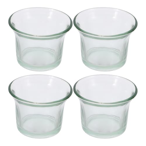 Cuencos de vidrio para comedero de pájaros BESPORTBLE transparentes anti-impacto 6