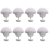 Laluky Juego de 8 clips de edredón con forma de hongo y botones, cojines y cortinas de cambio