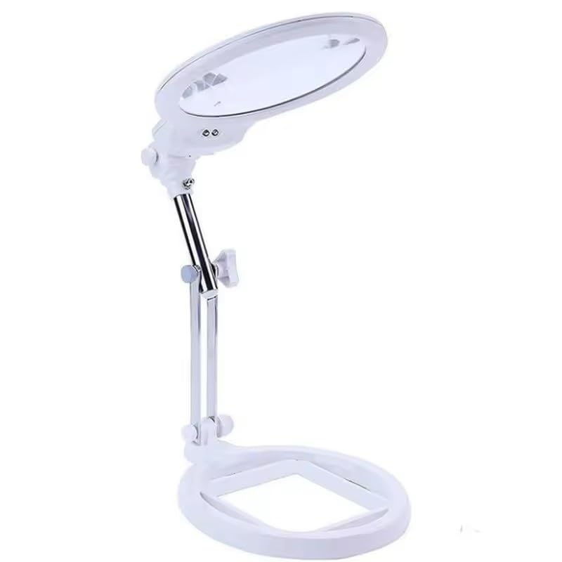 Lupa montada con Diadema, Lentes de Cristal, aumentos de 1.6X, 2X, 2.5X y 3X. Ideal para Trabajos de joyería y reparación de Relojes.