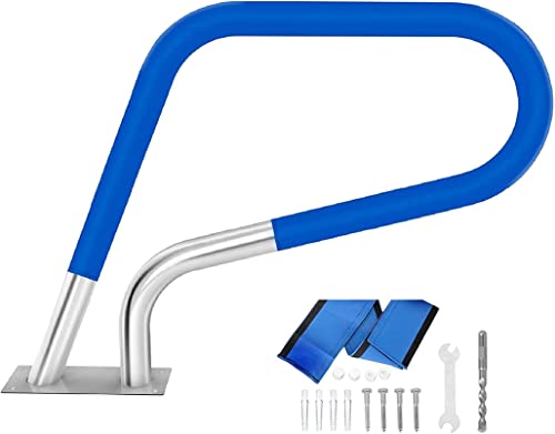 Pasamanos de acero inoxidable para piscina, pasamanos de seguridad para escaleras de spa de 3 curvas, solución duradera de acceso a la piscina, para una mayor estabilidad