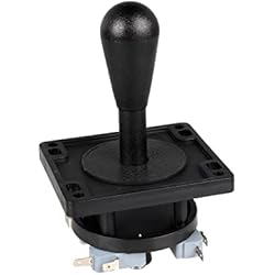 Eliptica Mecanica EG STARTS American Style Arcade Competition 2Pin Joystick negro conmutable desde 8 modos de funcionamiento manija elíptica negra precisión de 8 vías (4.8 mm) terminal