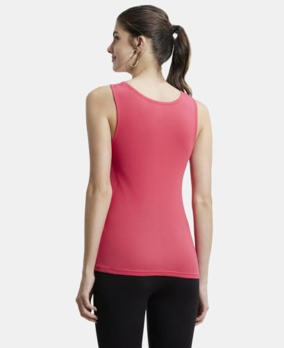 Image of Jockey A113 Women's Super Combed Cotton Rib Fabric Slim Fit Solid Tank Top