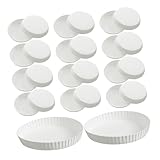 MILISTEN 150 Stück Einweg Papierbecher Deckel Biologisch Abbaubar Staubdicht mit Kanten Hygienisch Stapelbar für Bar Restaurant Ktv und Hotelzimmer