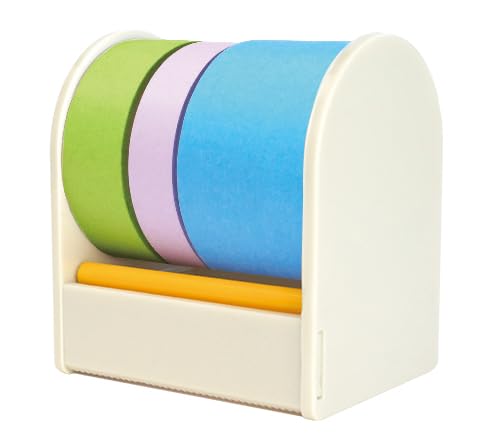 プリントインフォームジャパン gnotes ロールふせんメモ 「ロルフ トリオ」 14.5&9.5&25mm巾x各10m/G (ディープグリーン&パープル&ディープブルー)