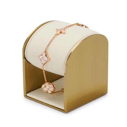 Beige Microfiber Watch Display Stand
