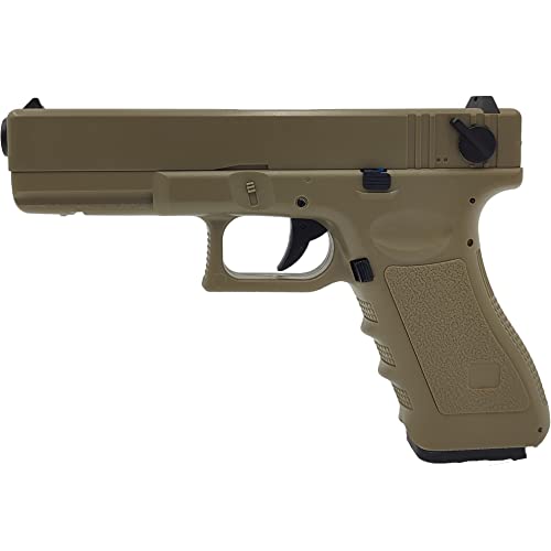 Saigo Defense Airsoft Pistolet Électrique AEP / CM030S Automatique/Coup par Coup et Rafale/Tan (Désert) / Plastique ABS et Métal/Puissance 0.5 Joule