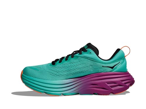 Image of Hoka Women's Bondi 8 Electric Aqua /Black 10.5 Medium