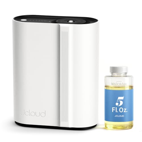 Image of JCLOUD Hotel Scent Diffuser Starter Kit, Waterless Essential Oil Diffuser Cover Up to 2000 Sq Ft - HVAC Cold Air Scent Machine for Large Room, Home & Office, Instant Boost Mode, Included 5 Fl Oz Oils