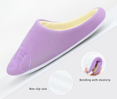 DICUIRD Women's Animal Fleece Home Slippers with Hard Sole, Comfortable Indoor or Outdoor Animal Bedroom Shoes4