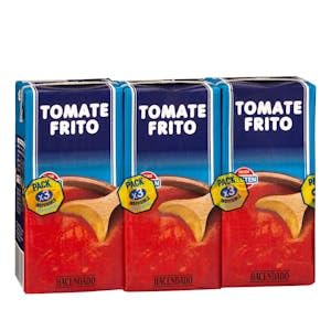 Tomate frito Hacendado 3 bricks x 400 g Pack 2