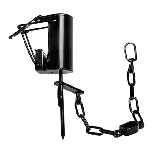 VANTOTH Humane Raccoon & Small Animal Trap Heavy-Duty Spring Trap with Dog-Safe Trigger Thick Anti-Rust Coating Stakes & Chain Reusable Outdoor Capture Tool for Farms Yards and Gardens