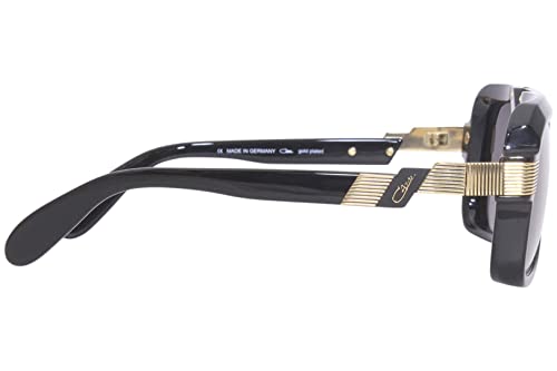Cazal 669 001 Sunglasses Men's Black-Gold/Grey Lenses Pilot 56mm3