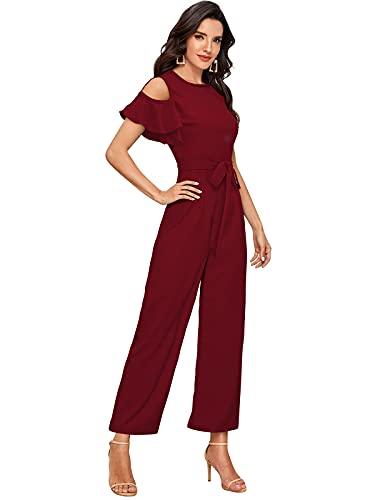 LONDON BELLY maroon jumpsuit – image 2