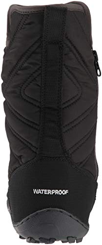 Columbia Girls Minx Slip Iii Hiking Boot, Black/White, 2 Big Kid Us #TOP2