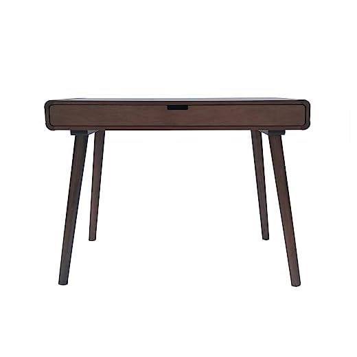 Christopher Knight Home Peninah Mid-Century Rubberwood Writing Desk, Medium Brown, 23.5 inches deep x 40.10 inches wide x 30. 00 inches high