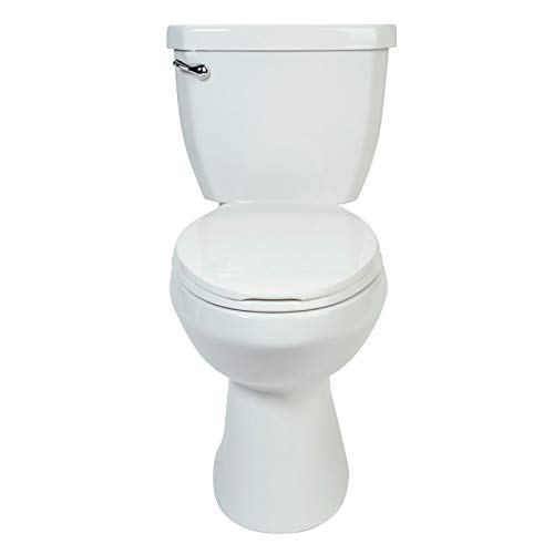 Miseno Mno1503C Two-Piece Toilet With Chair Height Elongated Bowl - Includes Seat And Wax Ring #TOP5