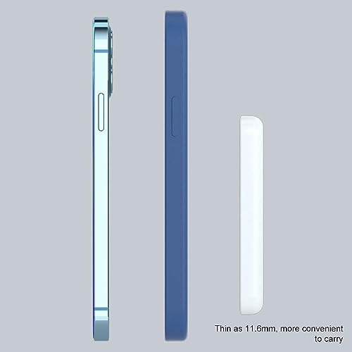 Powerbank für MagSafe, Magnetische Wireless Power Bank 5000mAh Schnellladefunktion Ladegerät, Kabellose Tragbares Externer Akku mit USB-C für iPhone 16/15/14/13/12 Mini/Plus/Pro/Pro Max