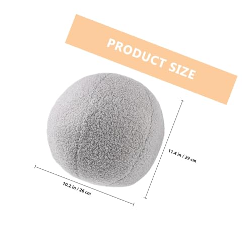 Coussin boule en peluche anti-affaissement oreiller rond confortable