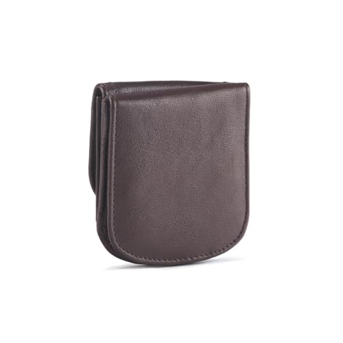 Soft Leather, Espresso Brown – A Simple, Compact, Front Pocket, Folding Wallet, that holds Cards, Coins, Bills, ID – for Men & Women3