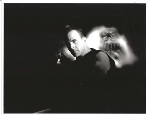 Richard Burgias Jim Ellison in The Sentinel in Shadow Man Behind Black and White 8 x 10 Photo