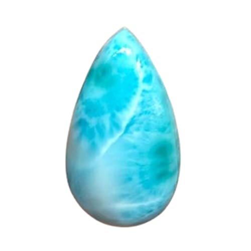 Cabochon Larimar 31x17mm parfait pour réussir vos bijoux fait main