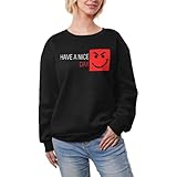 Silhouette classique : avec son design classique à col rond, ce sweat-shirt peut être porté seul pour un look décontracté et décontracté ou superposé avec d'autres articles de vêtements. Il s'adapte facilement à divers styles de mode, offrant une large polyvalence