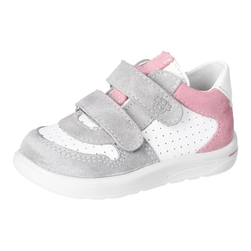RICOSTA Emmo Boys Girls Low Top Sneakers, White Mallow 830, 22 EU