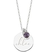 Jewelora Collana Infinity Personalizzata Con Nome E Pietre Di Nascita In Argento
