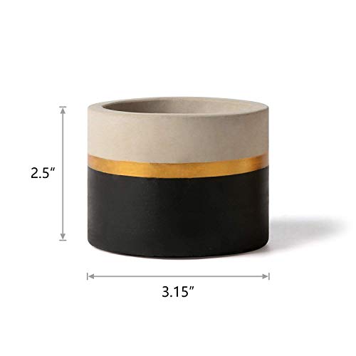 Mkouo 8cm Cement Plant Pots Indoor Succulent Planter Modern Concrete Cactus Flower Pot Small Clay Indoor Herb Window Box Container for Home and Office Decor, Set of 4(Plant Not Included) - Cosy Home Interiors Mkouo 8cm Cement Plant Pots Indoor Succulent Planter Modern Concrete Cactus Flower Pot Small Clay Indoor Herb Window Box Container for Home and Office Decor, Set of 4(Plant Not Included) - Image 6