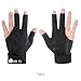 Lljsszr Left Hand Snooker Glove with Three Fingers for Billiard Cue Use, Black