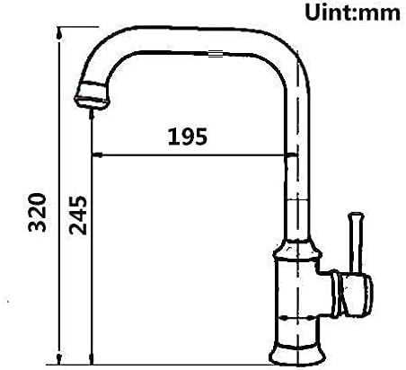 Taps Faucets Faucet Bathroomque All Bronze Sink Hot and Cold Water-Tap Basin Washbasin Brass Tap with Accessories/Que(Que Brass)