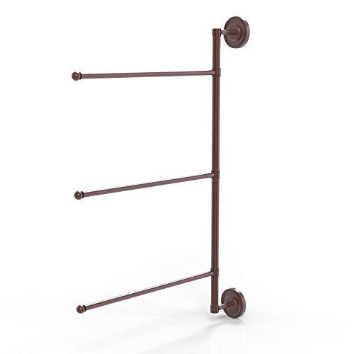 70% Off Everything Allied Brass PR-27/3/16/28 Prestige Regal Collection 3 Swing Arm 28 Inch Vertical Towel Bar, 28", Antique Copper