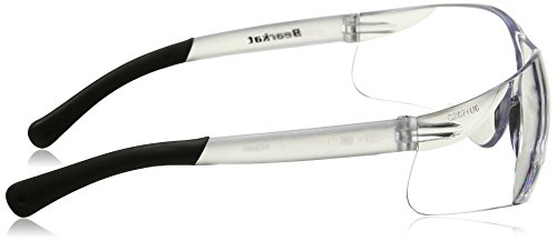 Image of MCR Safety BearKat Magnifier Safety Glasses BKH20 Duramass Hard Coated Polycarbonate Lenses, Clear Lenses, Clear Frame with Clear Temple, Soft Nose Piece (Pack of 2)