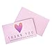 RXBC2011 Thank you for supporting my small business Card Thanks Cards gradient Heart Customer Appreciation 2x3.5 Inches Pack of 100 Pink