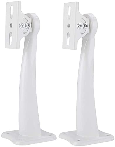 SPYNET 25 cm Metal-Iron Camera Wall Ceiling Mount Adjustable Angle Metal Bracket Stand Holder for CCTV Cameras White (Pack of -2)