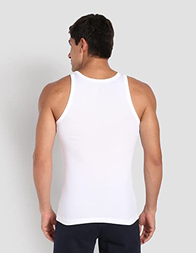Image of U.S. Polo ASSN. Men's EV006 Pure Cotton Ribbed Vest - Pack of 1