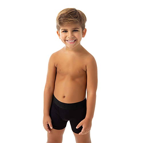 Kit 10 Cuecas Box Boxer Fristyle Em Microfibra Lisa Infantil Tamanho:G