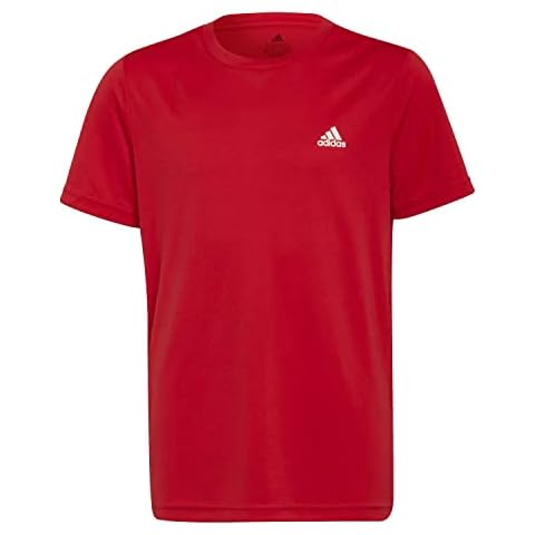 Camiseta adidas B SL T, niño, rojo/blanco, 5-6A Cover