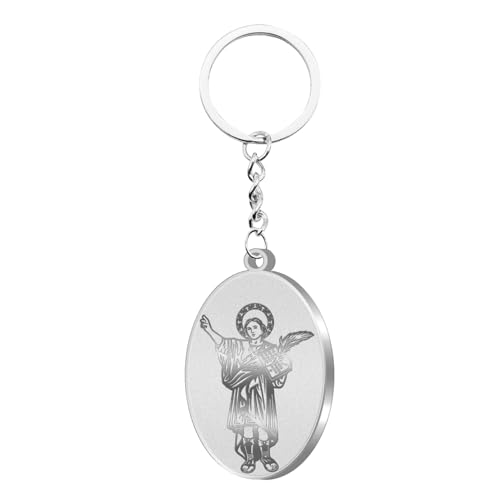 cotigo - LLAVERO santos de españa, llaveros originales para mujer y hombre, para y o para regalar regalos originales para hombre y mujer. (SAN PANCRACIO ACERO)