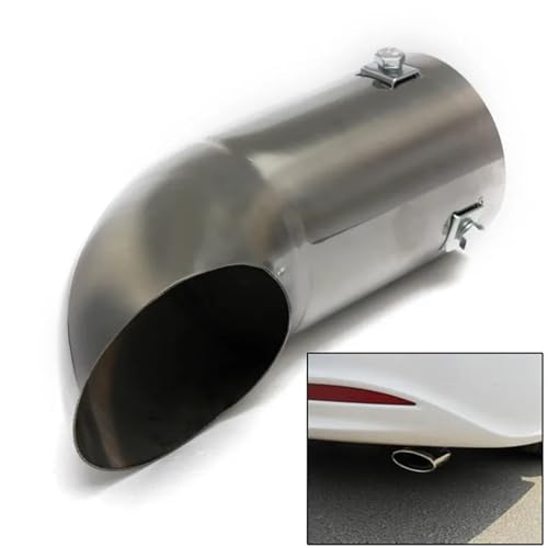 Embout d'échappement universel de 30mm à 55mm en acier inoxydable pour voiture