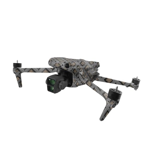 Image of MightySkins Glossy Glitter Skin Compatible with DJI Air 3 - Black Wall | Protective, Durable High-Gloss Glitter Finish | Easy to Apply, Remove, and Change Style