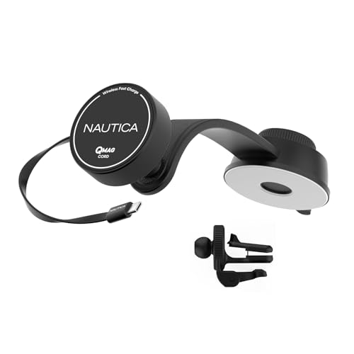 Nautica Turan QMAG�R�[�h - ���C�����X���C�ԍڏ[�d�� 15W �����i�[��USB-C�P�[�u���t�� ���j�o�[�T�������[�d�d�b�}�E���g �_�b�V���{�[�h&�x���g�}�E���g iPhone 17 Galaxy S25 Pixel 10�p