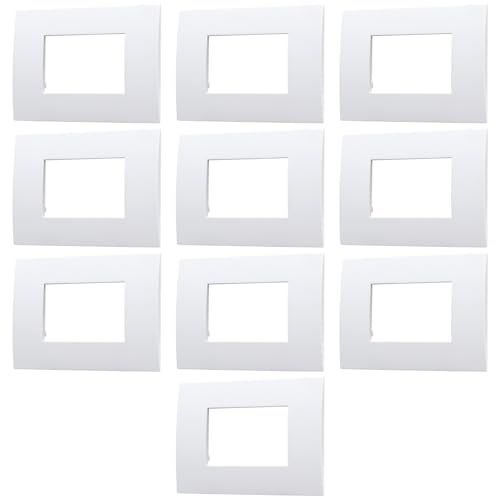 10 Placche, 3 moduli/posti, Compatibile Con Vimar Arke',...