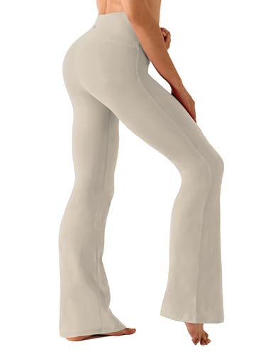 Image of BUBBLELIME 29 inch /31 inch /33 inch /35 inch /37 inch 3 Styles Women's High Waist Bootcut Yoga Pants Basic /Side Pockets Tummy Control Workout Flared