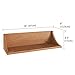 AquaTeak The Original Moa Straight Teak Shower Shelf