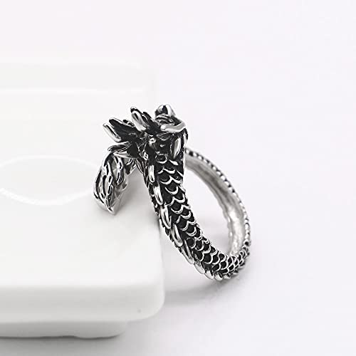 Anéis abertos góticos ajustáveis punk masculino motoqueiro presente e criativo útil processado