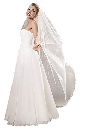 Unbekannt - Velo da sposa - Donna Ivory/Elfenbein Lungo