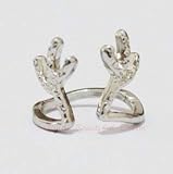 Ein wunderbares Geschenk. verstellbar Hirsch Horn, Regen Deer Ring, Hirsch, Geweih Ring