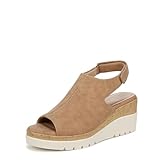 SOUL Naturalizer Womens Giselle Wedge Sandal Birchwood Brown 8.5 M